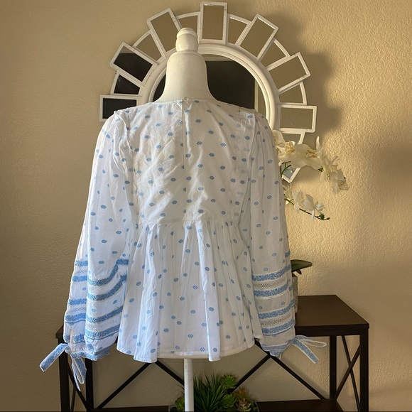 Ella Moss Waverly Puff Long-Sleeve Top L NWT - Picture 7 of 10